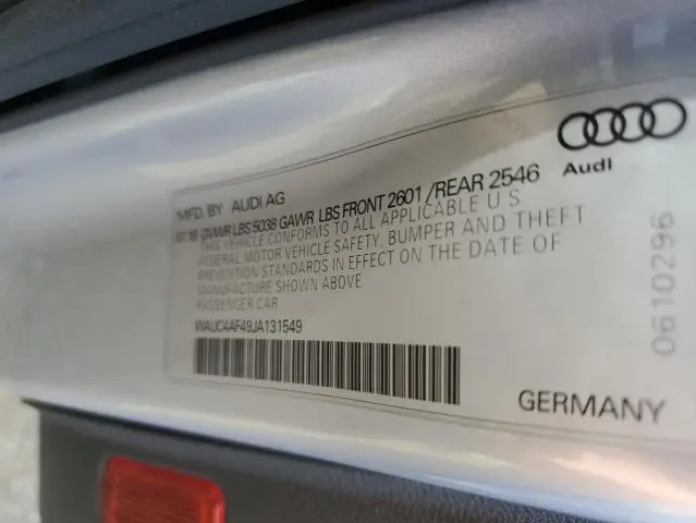 2018 AUDI S4 PRESTIGE  