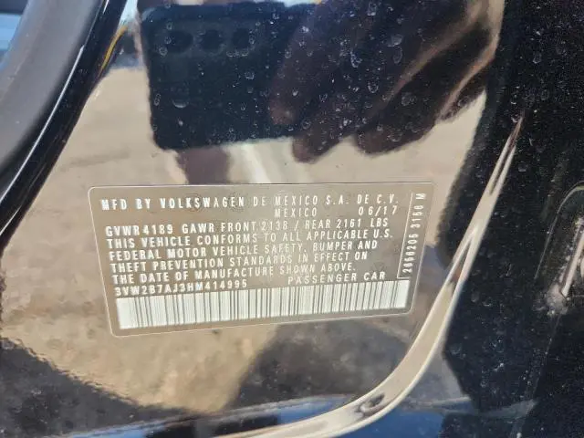 2017 VOLKSWAGEN JETTA S  