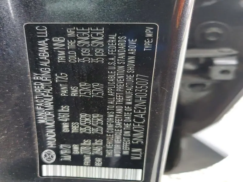 2022 HYUNDAI TUCSON SEL  