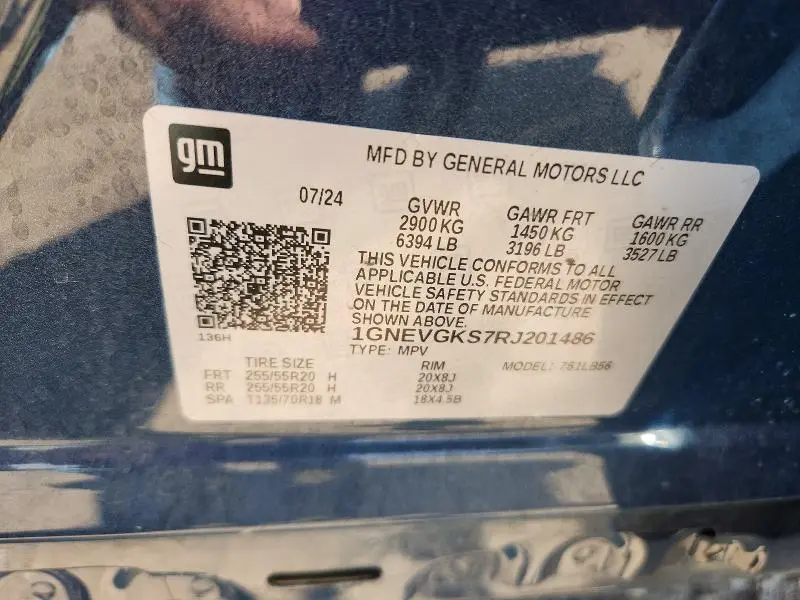 2024 CHEVROLET TRAVERSE LT  