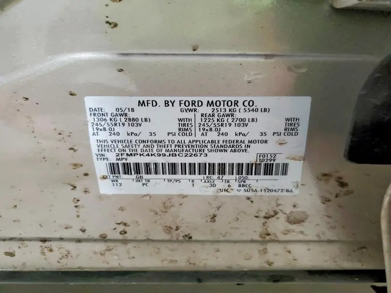 2018 FORD EDGE TITANIUM  