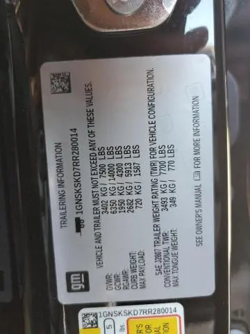 2024 CHEVROLET TAHOE K1500 PREMIER  