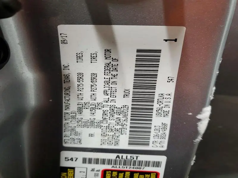 2018 TOYOTA TUNDRA DOUBLE CAB LIMITED  