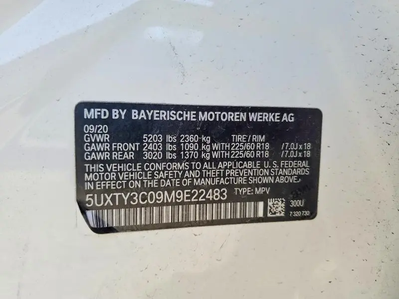 2021 BMW X3   