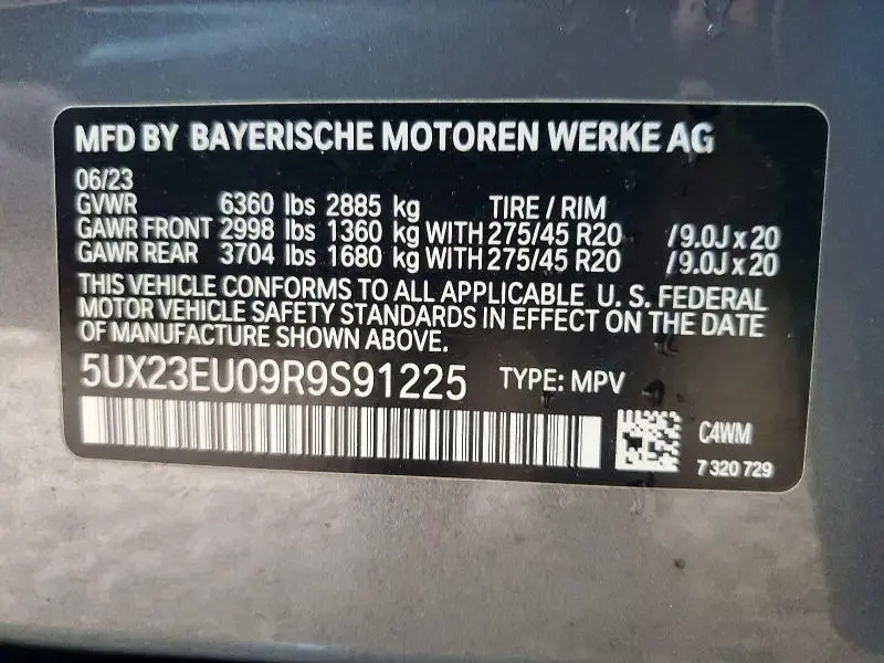 2024 BMW X5 XDRIVE40I  