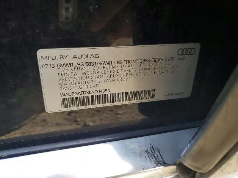 2014 AUDI A8 L QUATTRO  