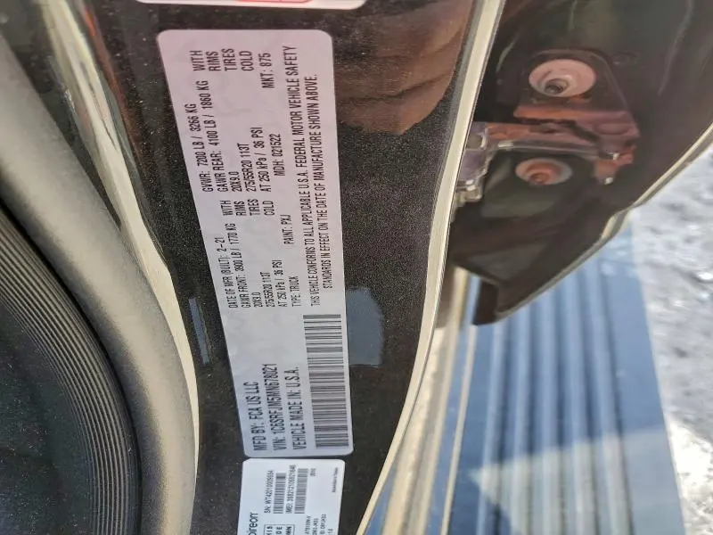 2021 RAM 1500 LARAMIE  