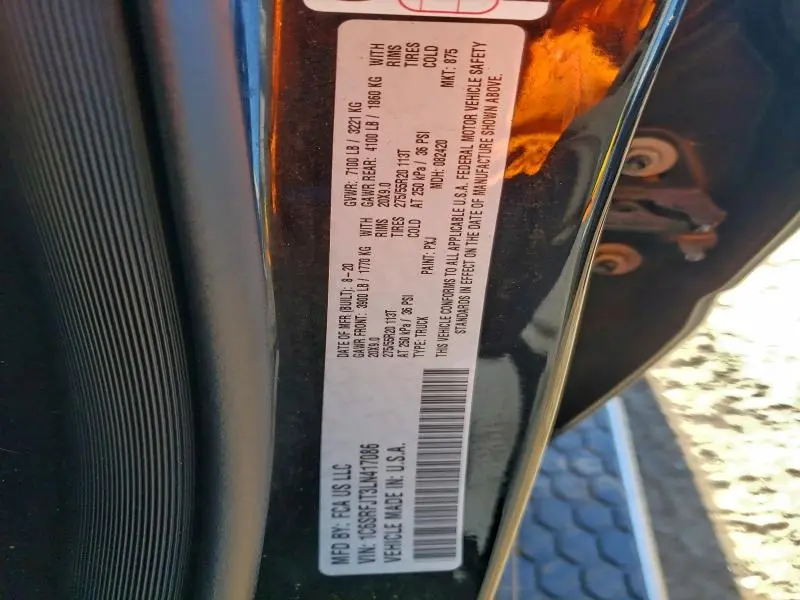 2020 RAM 1500 LARAMIE  