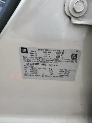 2014 CHEVROLET EQUINOX LT  