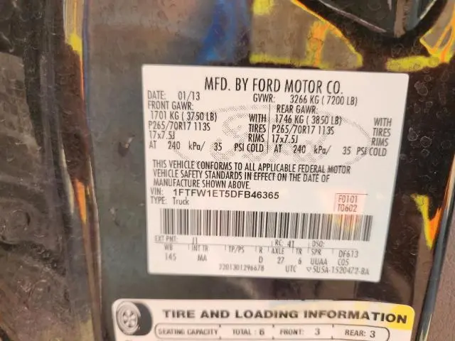 2013 FORD F150 SUPERCREW  