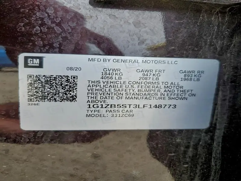 2020 CHEVROLET MALIBU LS  