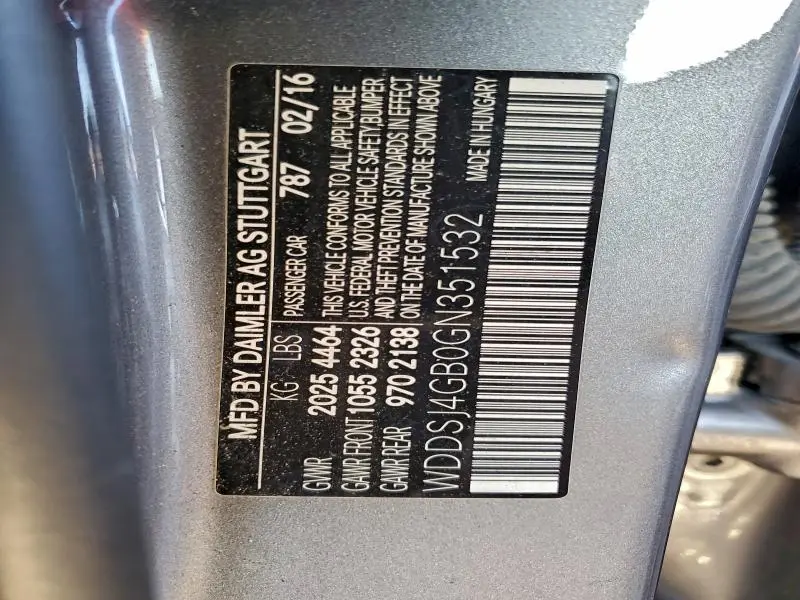 2016 MERCEDES-BENZ CLA 250 4MATIC  