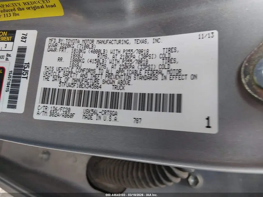 2014 TOYOTA TUNDRA SR5 5.7L V8