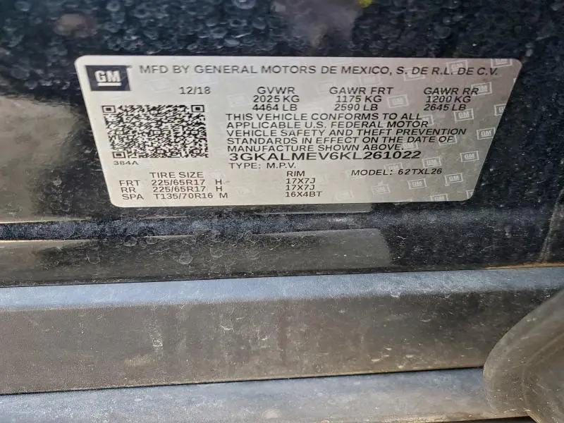 2019 GMC TERRAIN SLE  