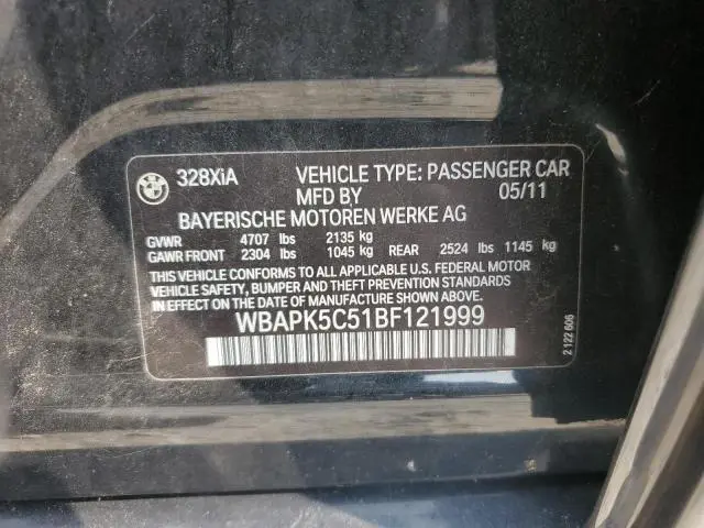 2011 BMW 328 XI SULEV  