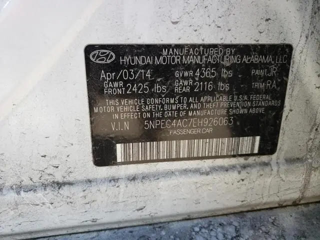 2014 HYUNDAI SONATA SE