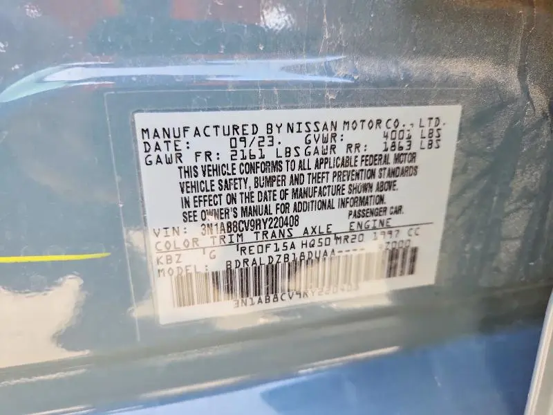2024 NISSAN SENTRA SV  