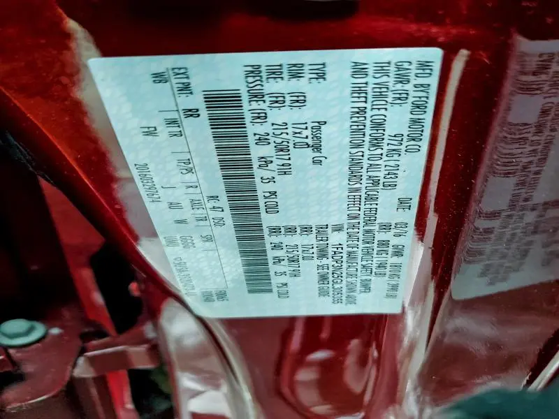 2016 FORD FOCUS TITANIUM  