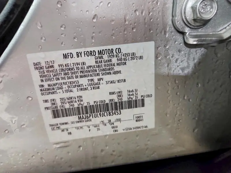 2018 FORD ECOSPORT SE  