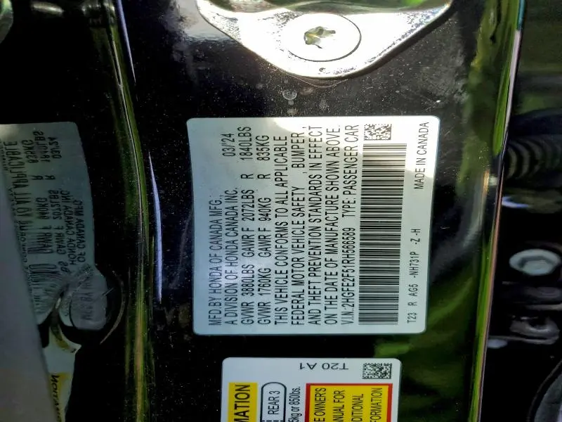 2024 HONDA CIVIC SPORT  