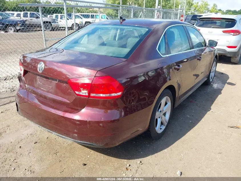 2012 VOLKSWAGEN PASSAT 2.5L SE