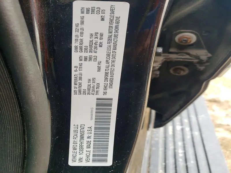 2021 RAM 1500 LIMITED  