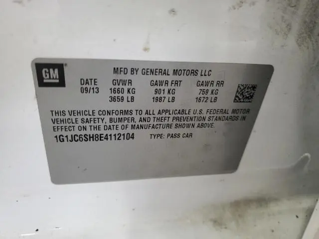 2014 CHEVROLET SONIC LT  