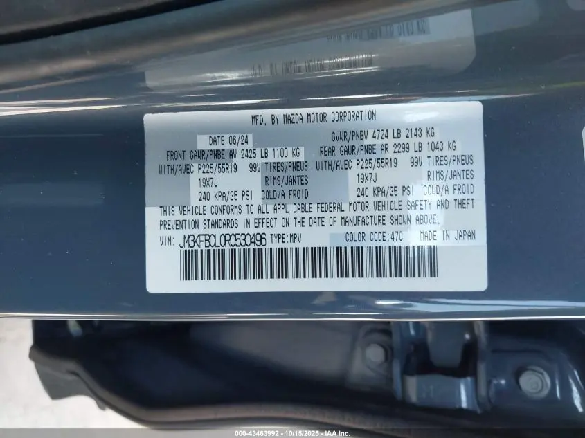 2024 MAZDA CX-5 2.5 S CARBON EDITION