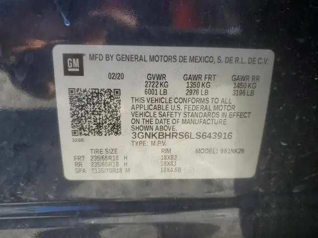 2020 CHEVROLET BLAZER 2LT  