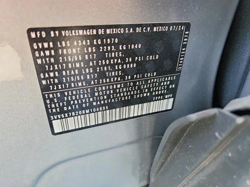 2024 VOLKSWAGEN TAOS S  