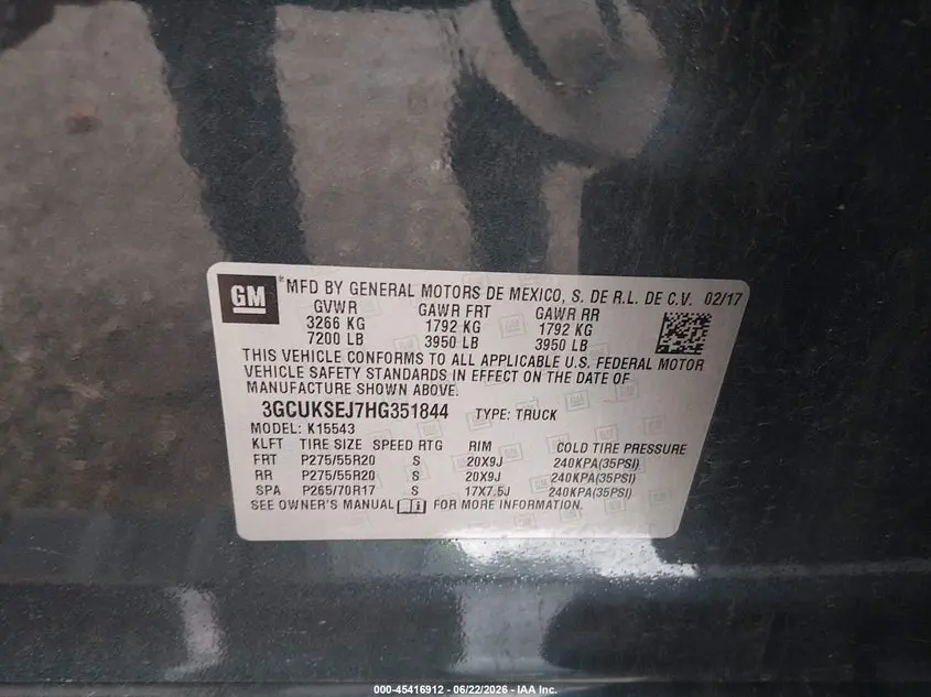 2017 CHEVROLET SILVERADO 1500 LTZ