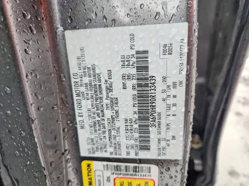 2013 FORD FUSION SE  