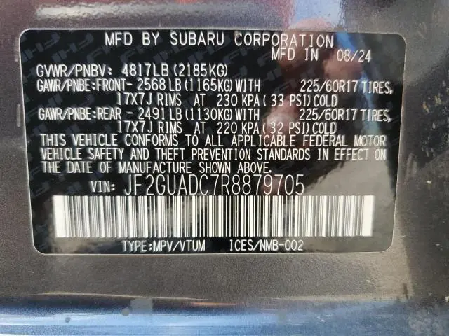 2024 SUBARU CROSSTREK PREMIUM  