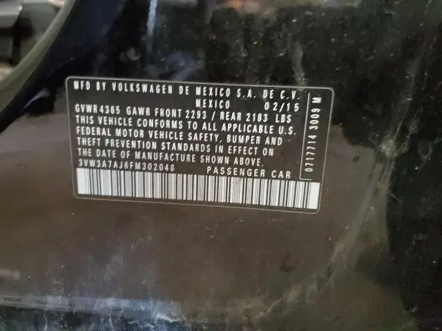 2015 VOLKSWAGEN JETTA TDI  