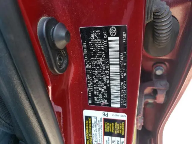 2015 TOYOTA CAMRY HYBRID  