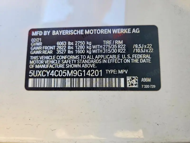 2021 BMW X6 SDRIVE 40I  