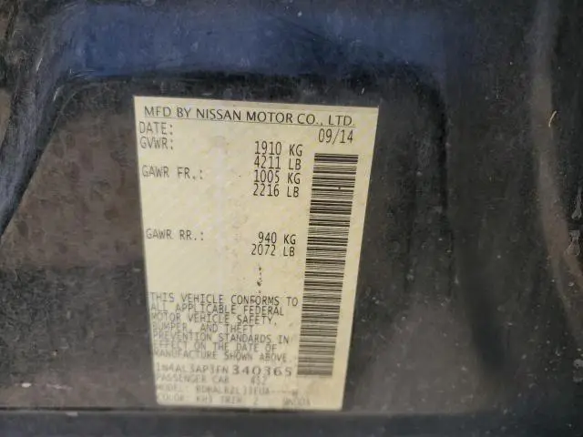 2015 NISSAN ALTIMA 2.5  