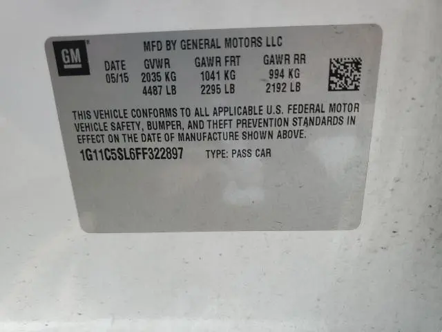 2015 CHEVROLET MALIBU 1LT  