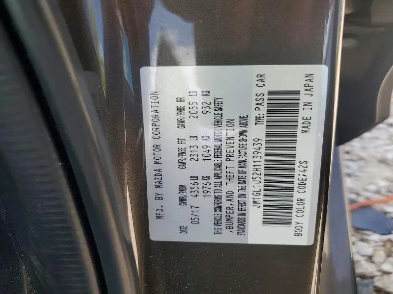 2017 MAZDA 6 SPORT  