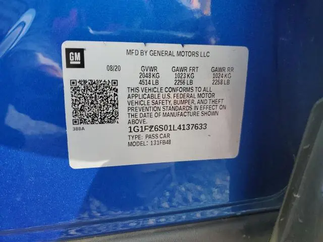 2020 CHEVROLET BOLT EV PREMIER  