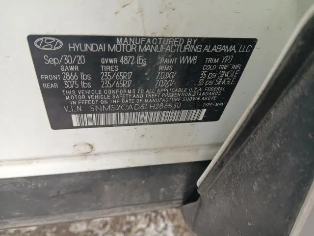 2020 HYUNDAI SANTA FE SE