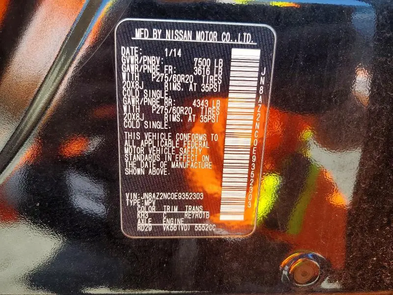 2014 INFINITI QX80 BASE  