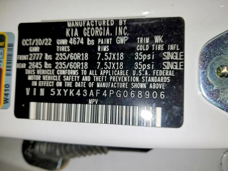 2023 KIA SPORTAGE SX  