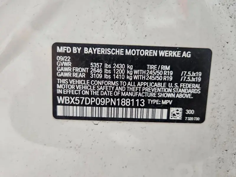 2023 BMW X3 XDRIVE30I  