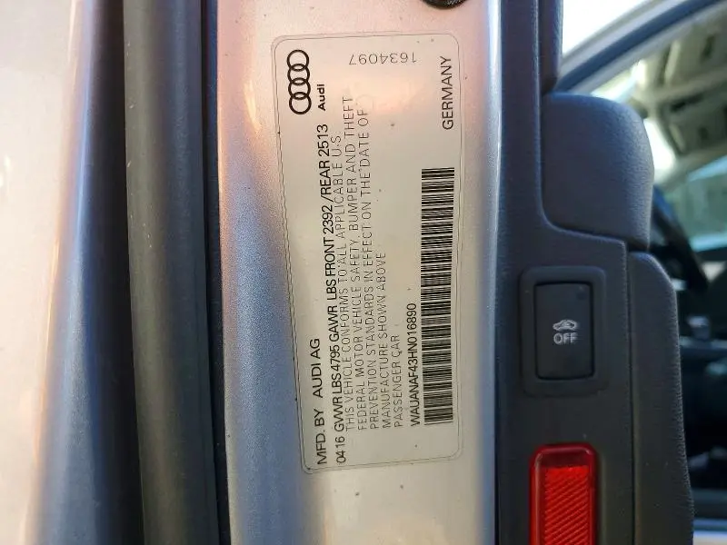 2017 AUDI A4 PREMIUM  