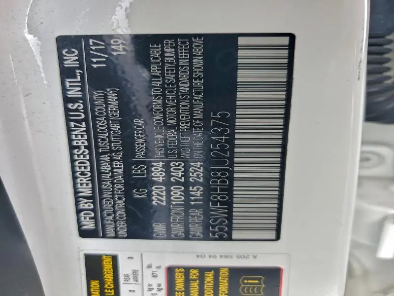 2018 MERCEDES-BENZ C 63 AMG-S  