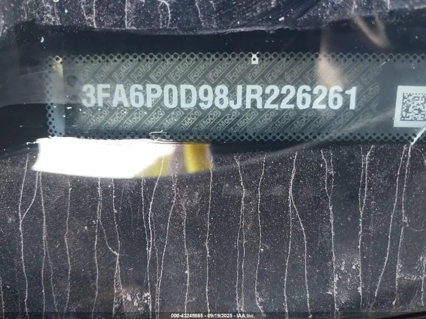 2018 FORD FUSION TITANIUM