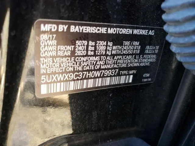 2017 BMW X3 XDRIVE28I  