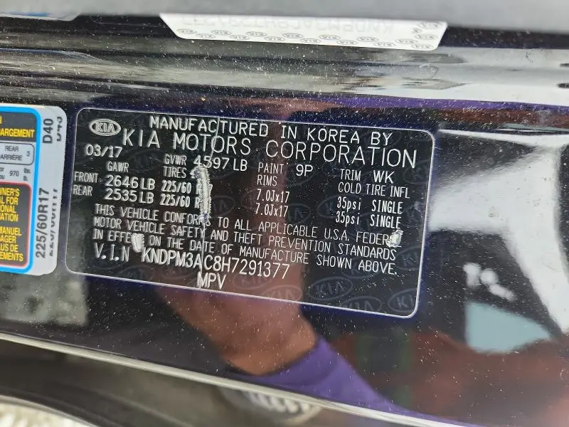 2017 KIA SPORTAGE LX  