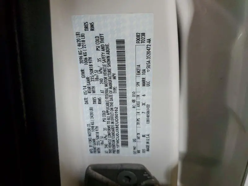 2014 FORD ESCAPE TITANIUM  